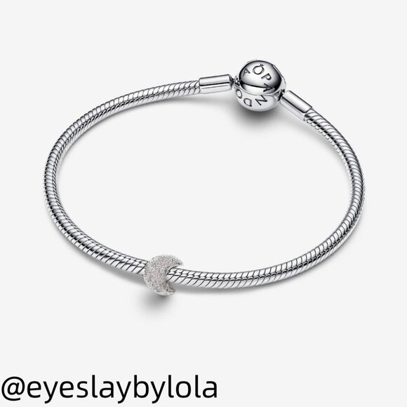 Pandora Textured Moon Mini Charm - Picture 5 of 5